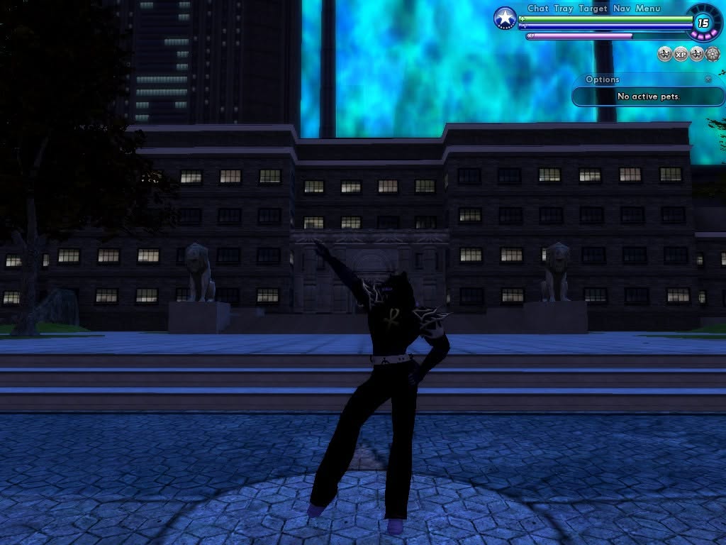 DJ Jackel, an Anubis-inspired superhero character in City of Heroes