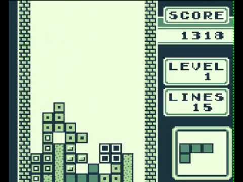 Tetris on the original Game Boy
