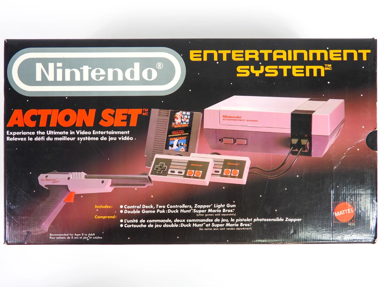 Canadian Nintendo Entertainment System Action Set box